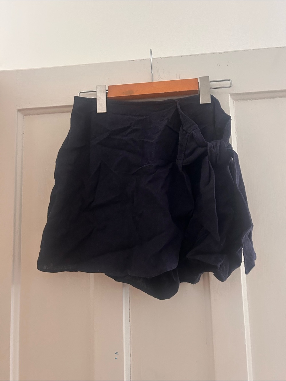 Abercrombie Linen blend wrap skort
